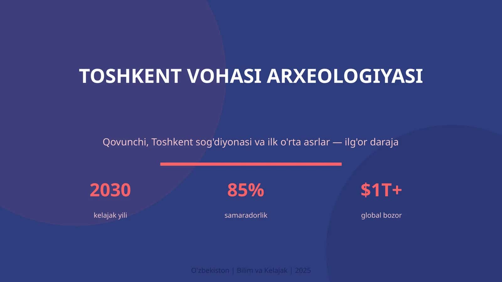 TOSHKENT VOHASI ARXEOLOGIYASI