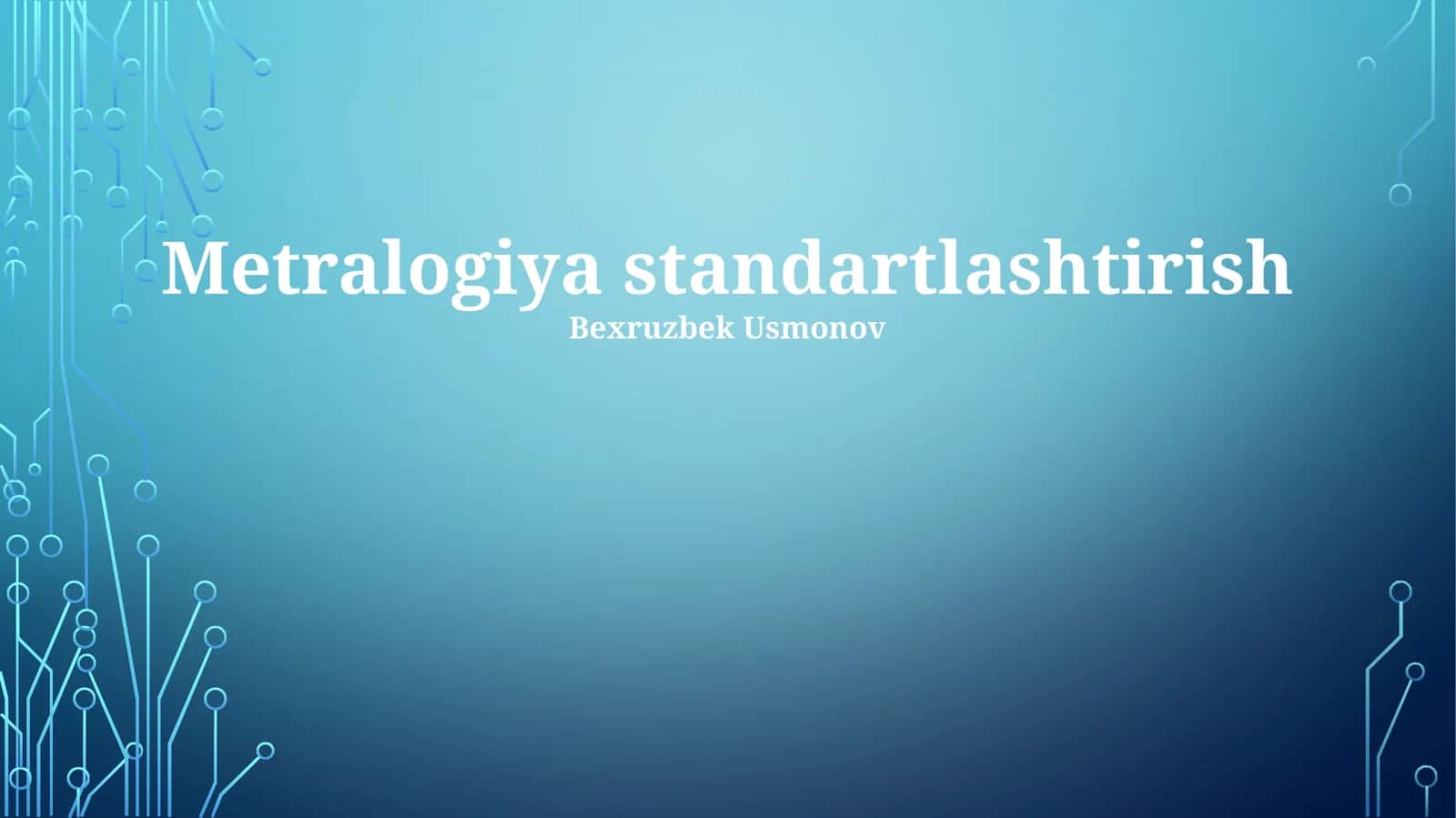 Metralogiya standartlashtirish