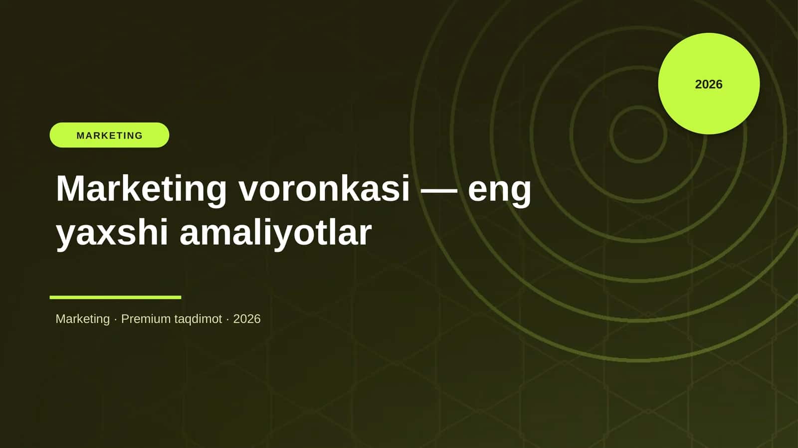 Marketing voronkasi — eng yaxshi amaliyotlar