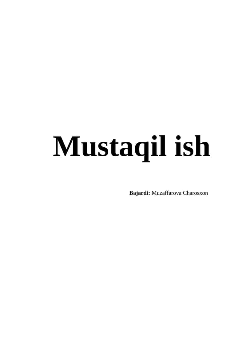 Mavzu: Ta'lim muassasasining yagona ta'lim axborot muhitini yaratish

tamoyillari 1