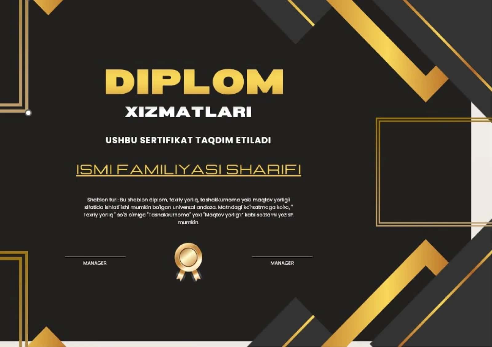 DIPLOM XIZMATLARI