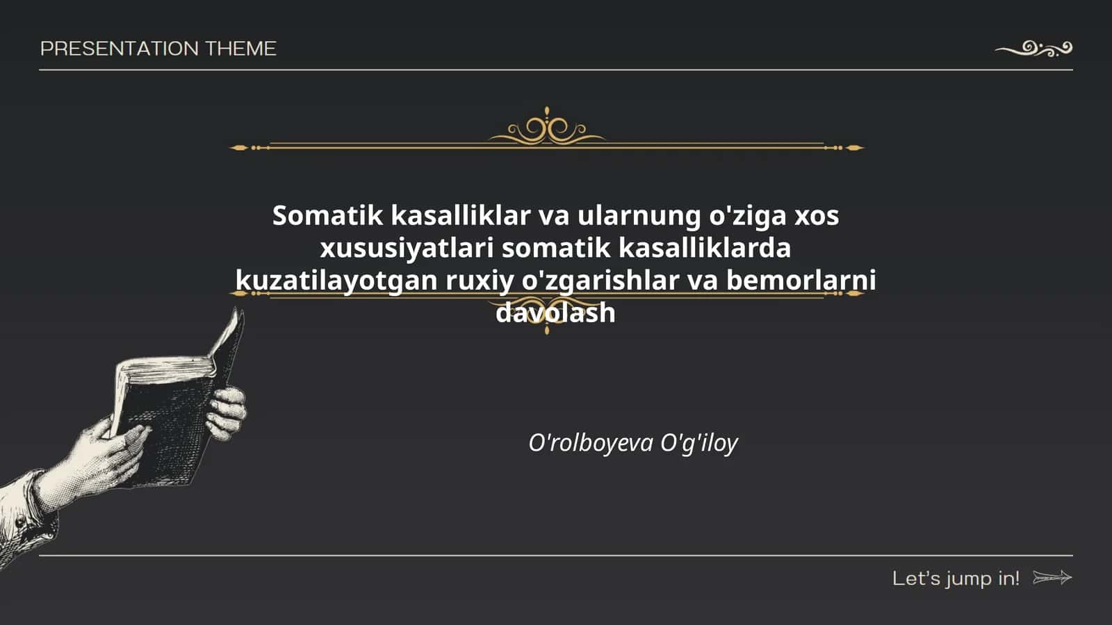 Somatik kasalliklar va ularnung o'ziga xos xususiyatlari