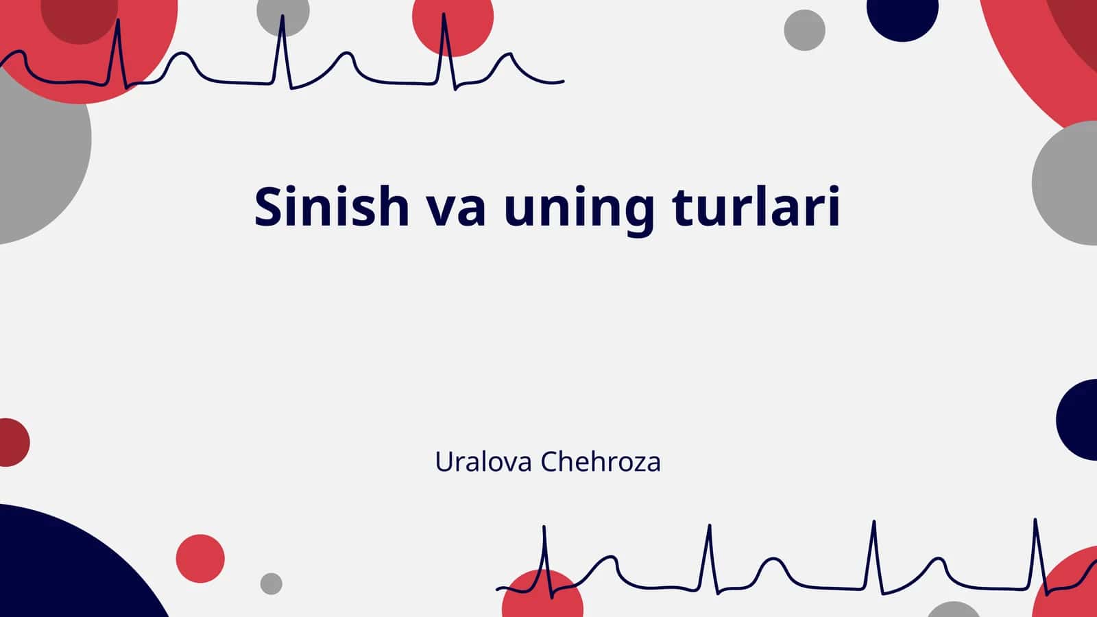 Sinish va uning turlari