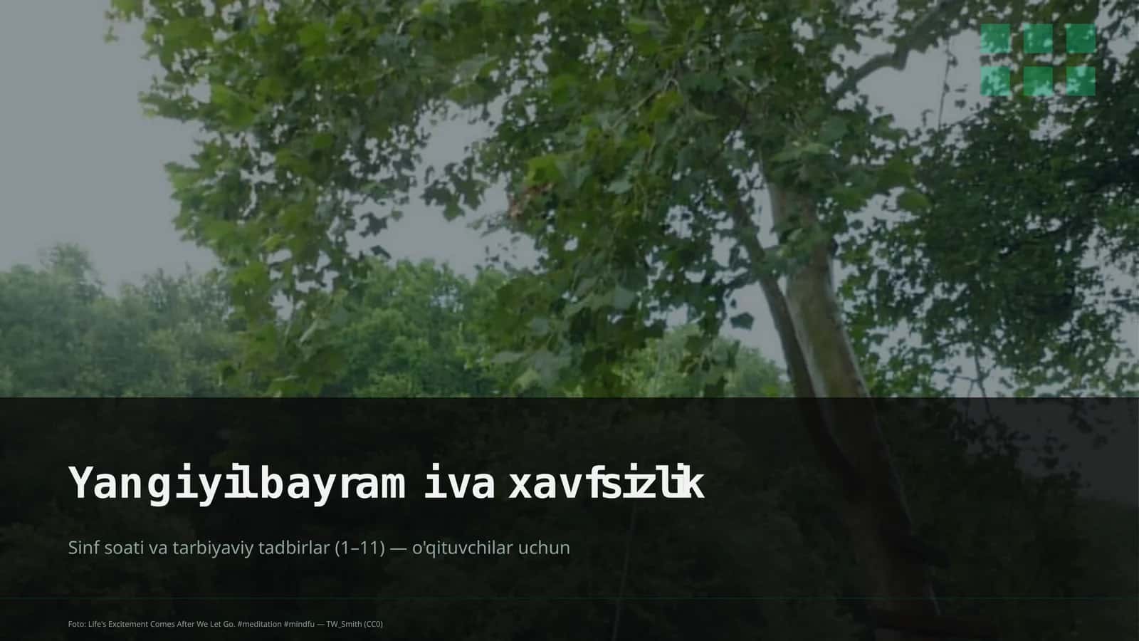 Sinf soati va tarbiyaviy tadbirlar