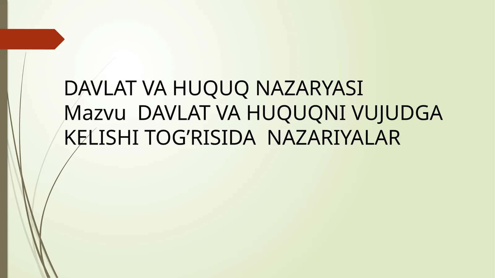 Davlat huquq nazaraya