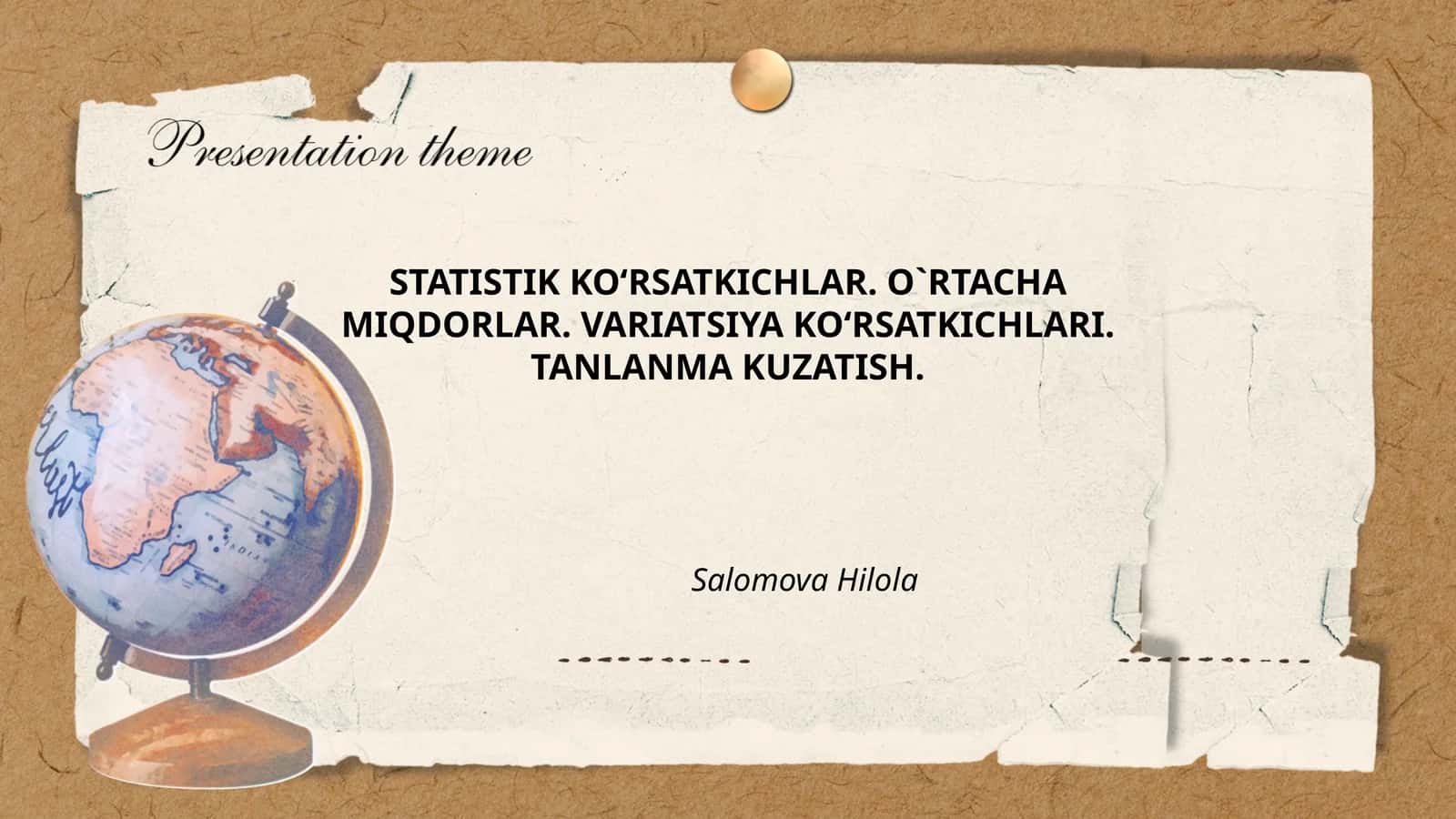 Statistik ko'rsatkichlar