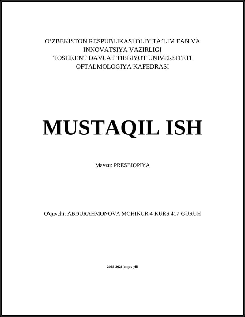 PRESBIOPIYA