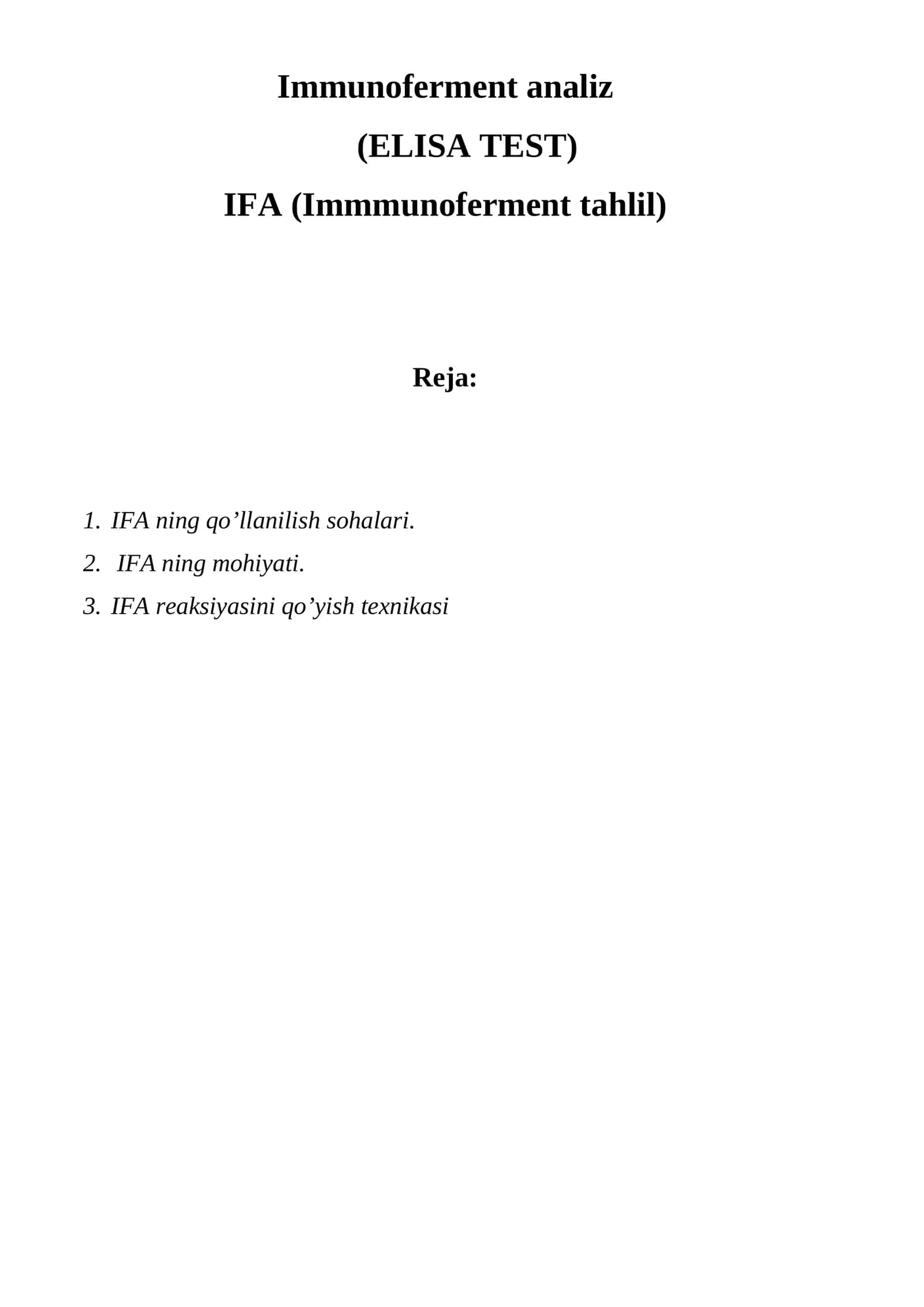 Immunoferment analiz