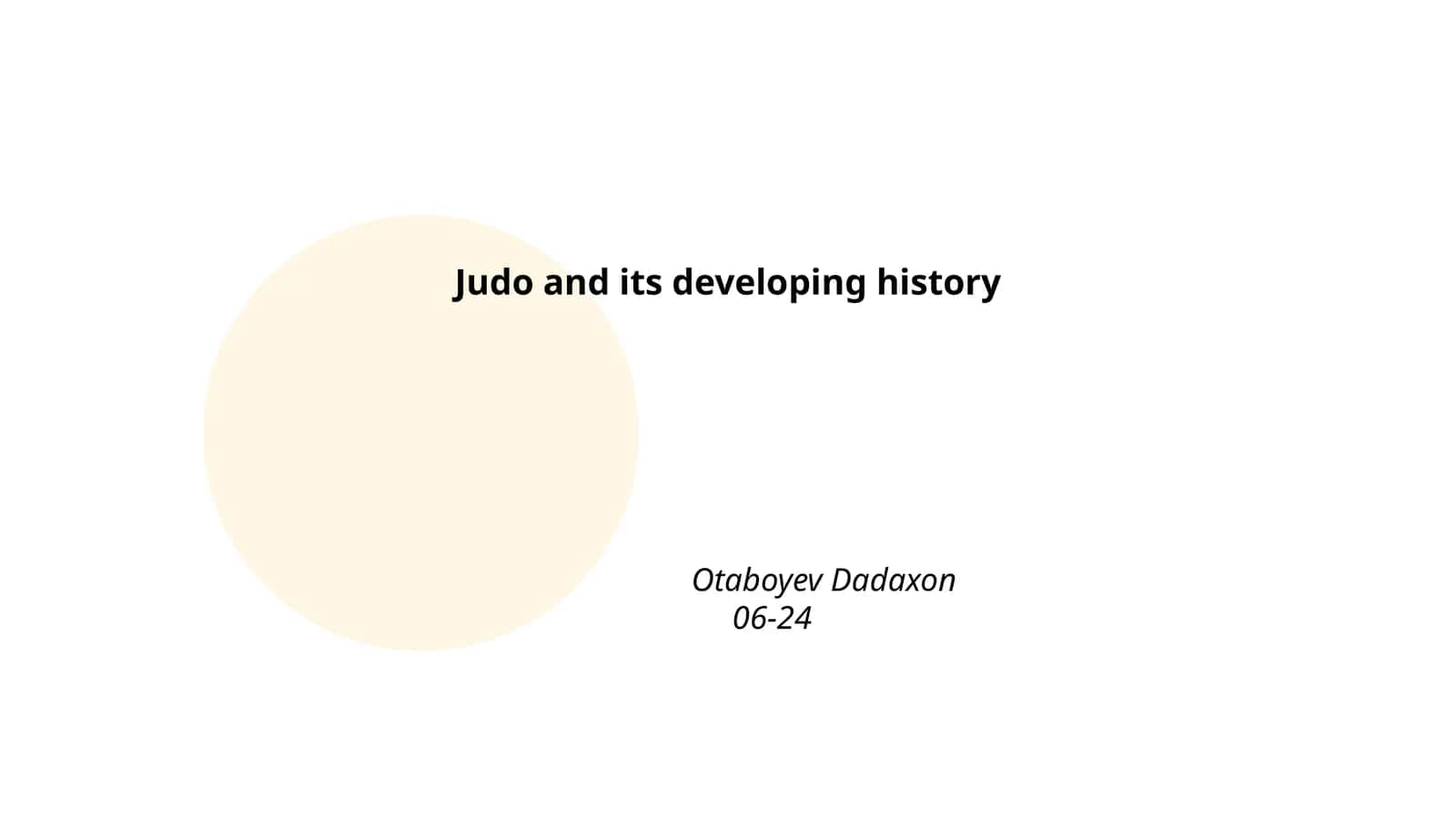 Origins of Judo in Japan