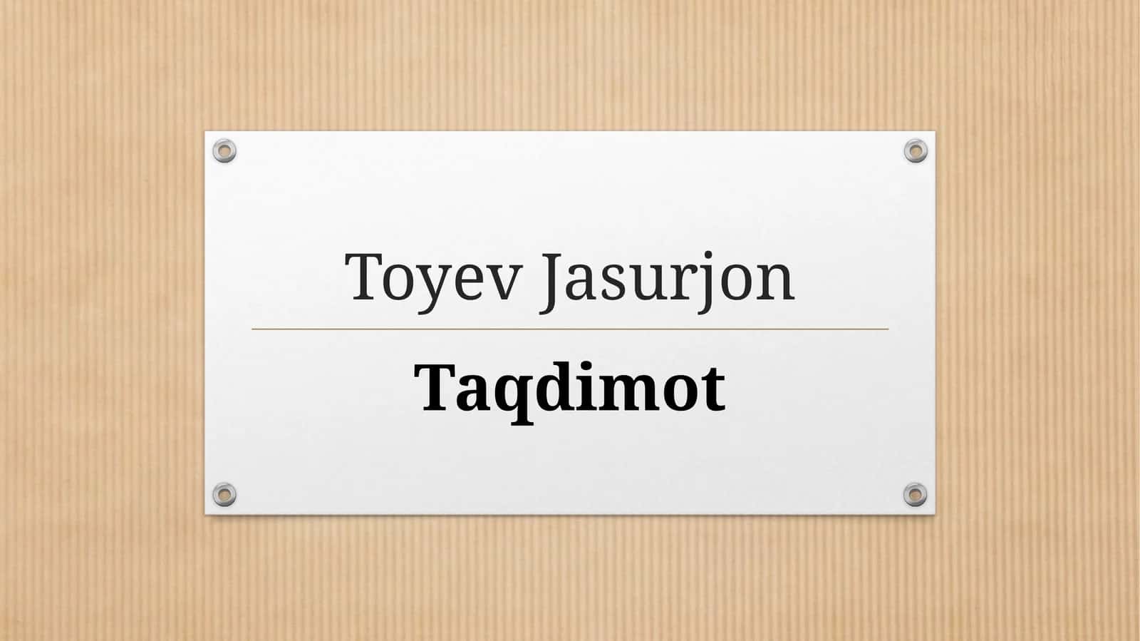 Davlat Byudjeti va Uning Iqtisodiy Mazi