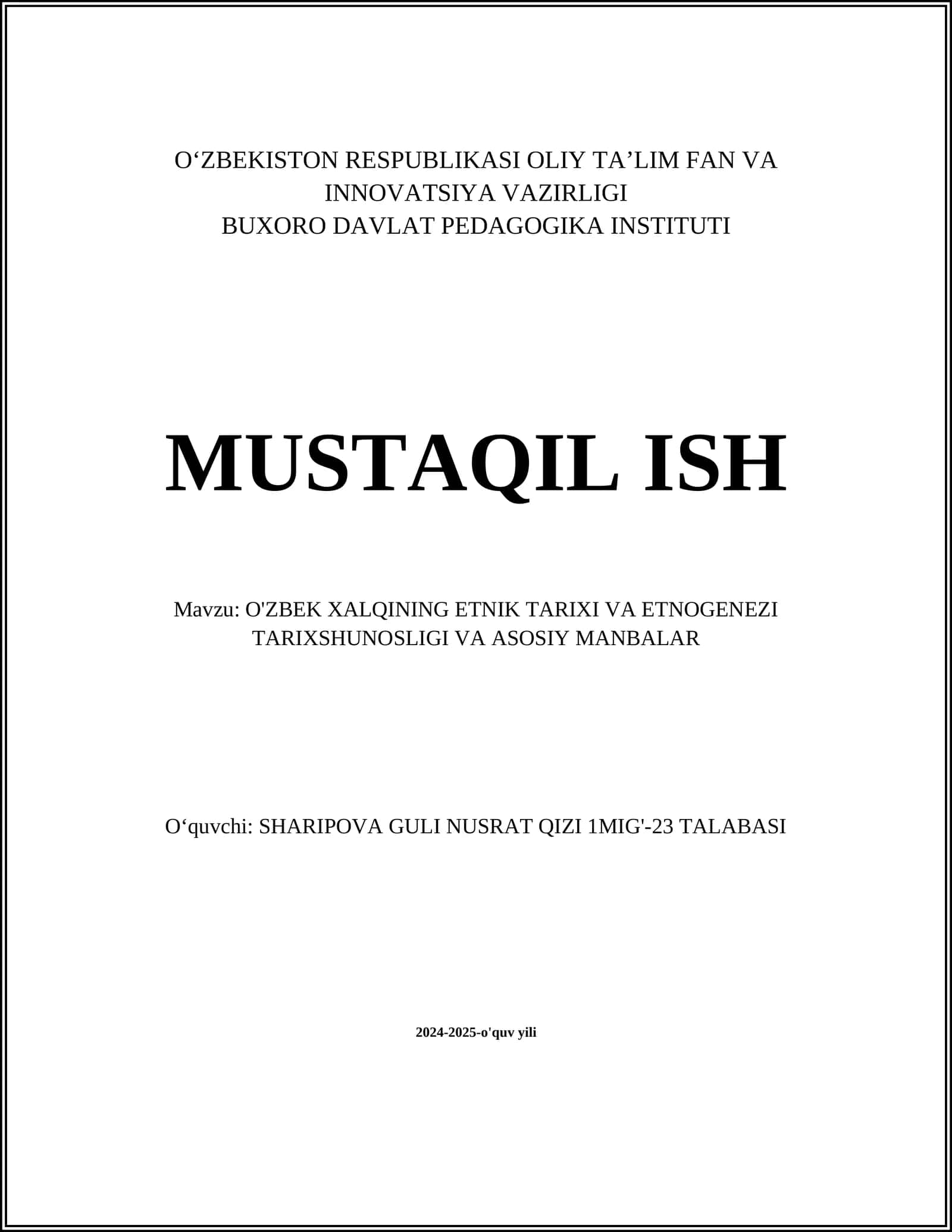 O'zbek xalqlarining qadimgi ildizlari