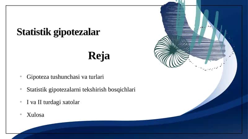 Statistik gipotezalar
