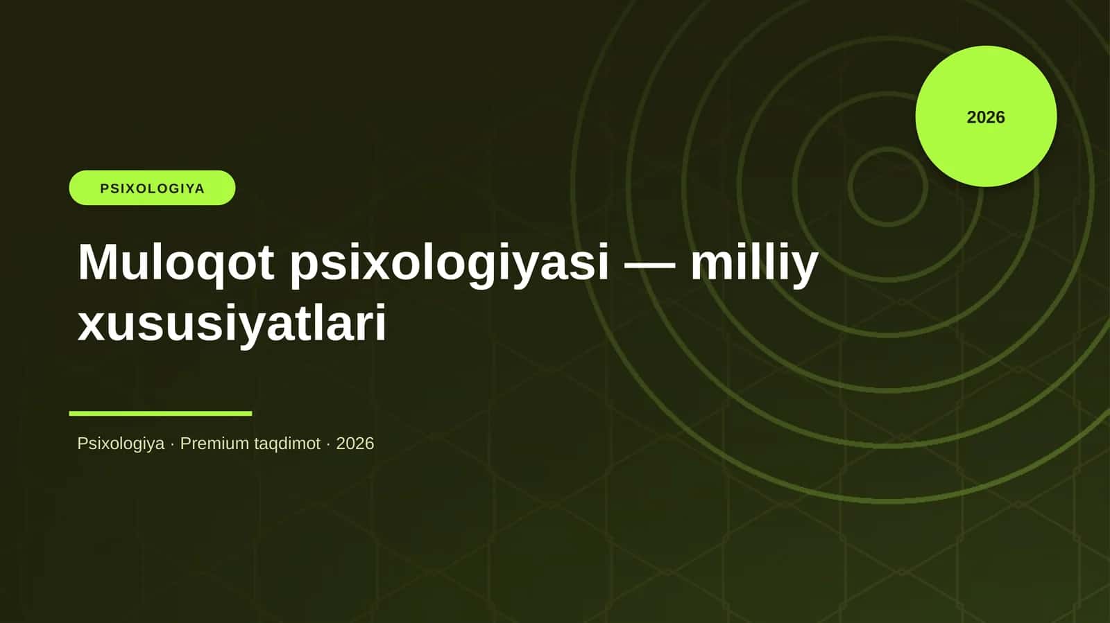 Muloqot psixologiyasi — milliy xususiyatlari