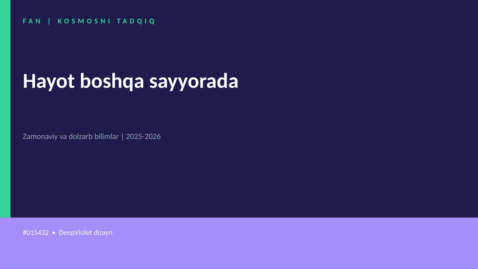 KOSMOSNI TADQIQ