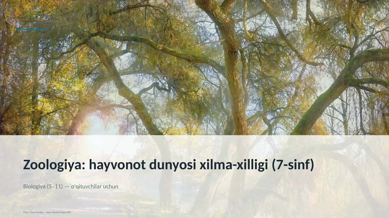 Zoologiya: hayvonot dunyosi xilma-xilligi (7-sinf)