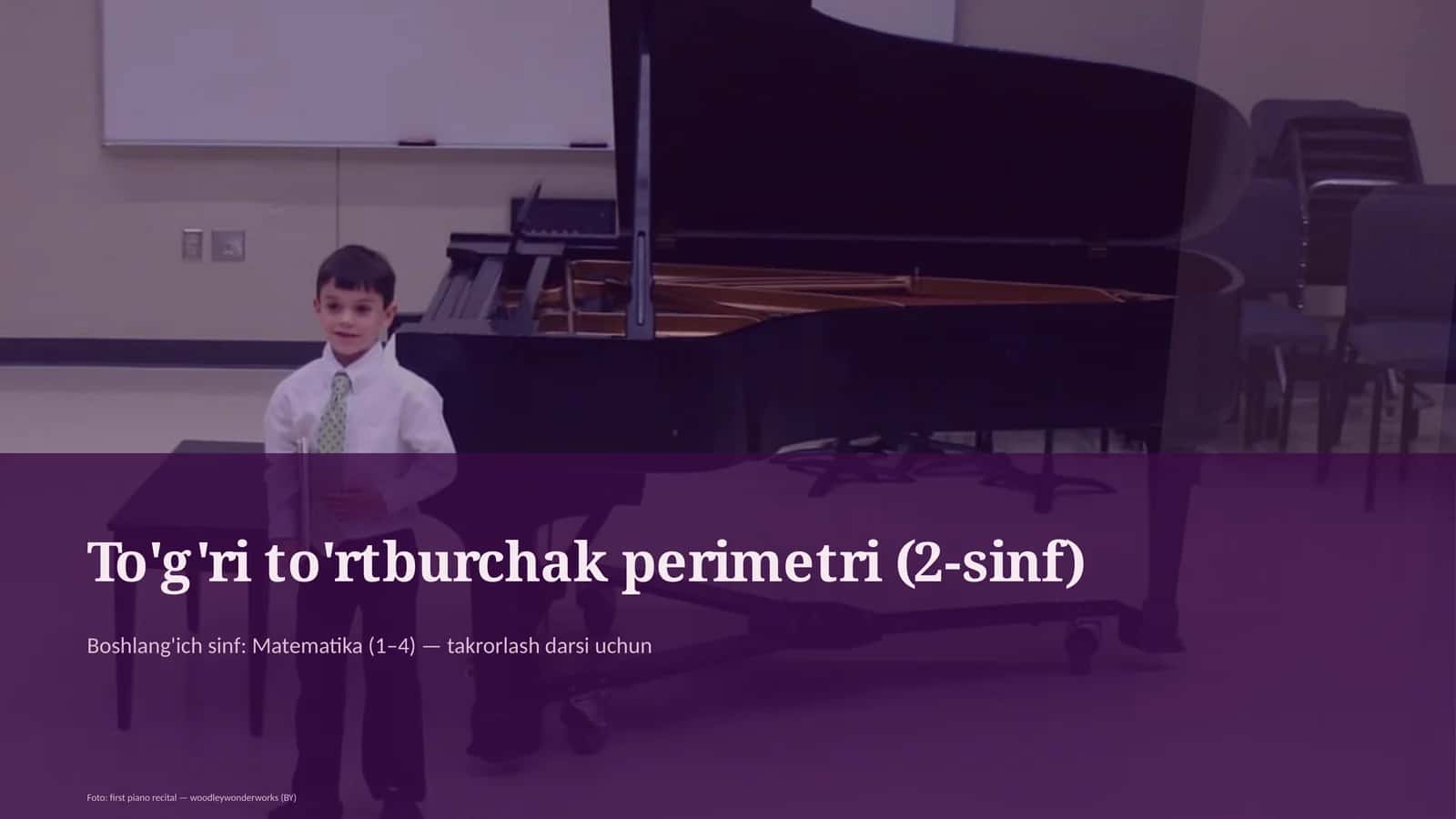 To'g'ri to'rtburchak perimetri (2-sinf)