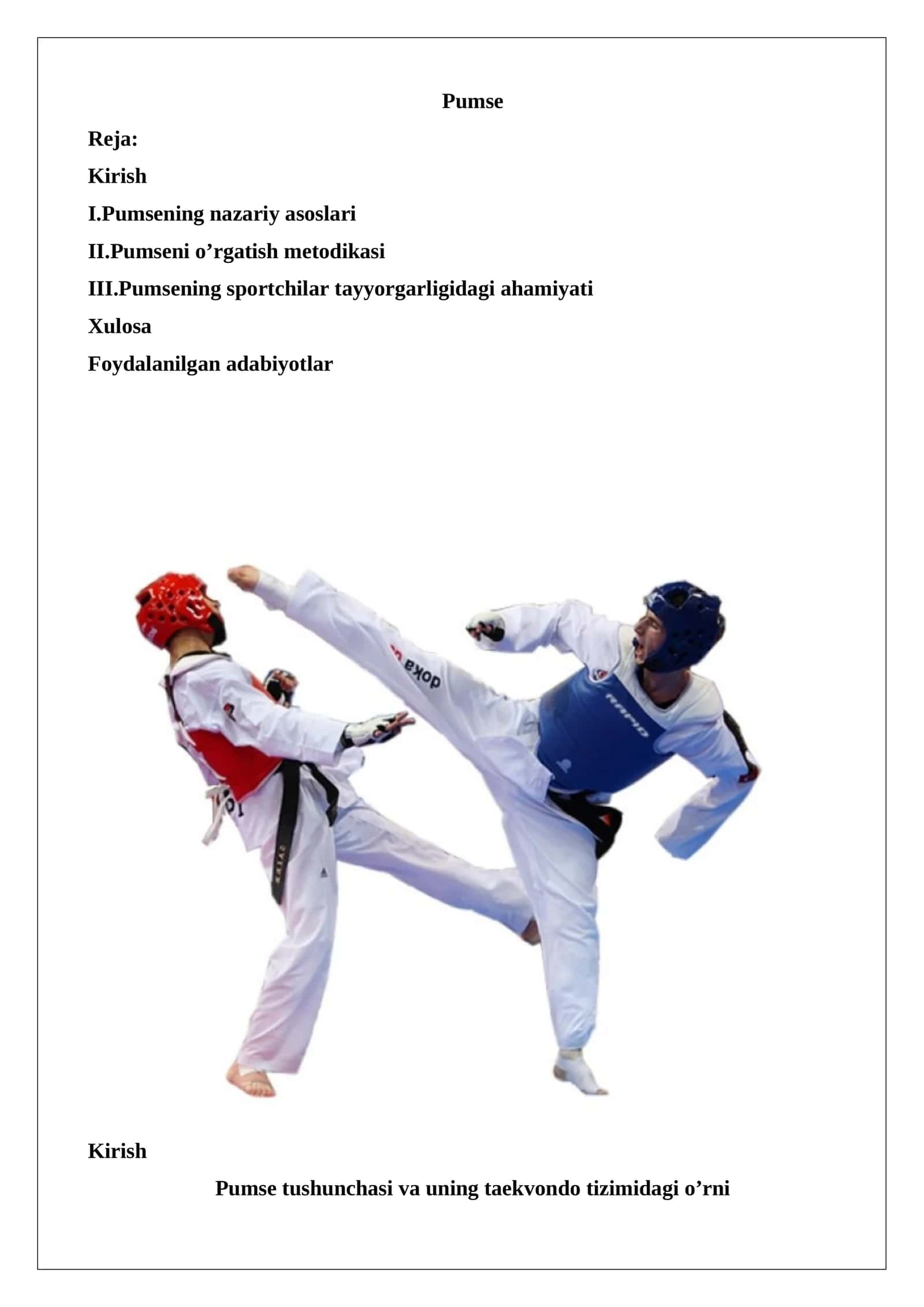 Pumse Taekvondo