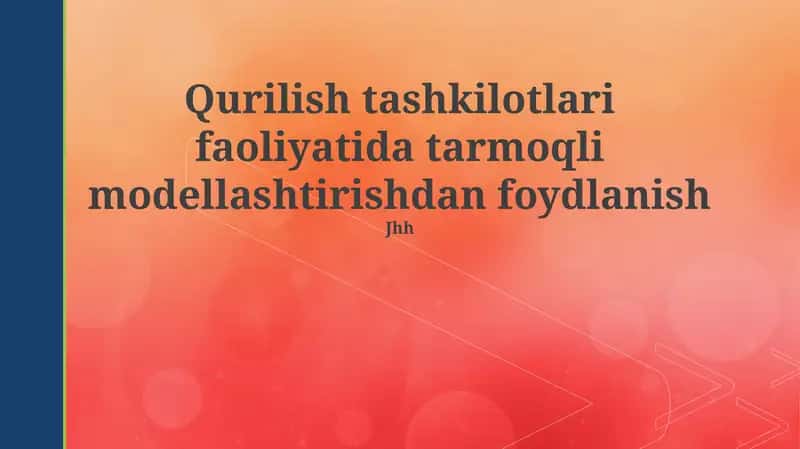 Tarmoq Modellashtirishini Qo‘llash Misollari