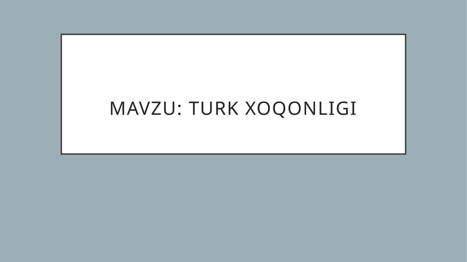 Turk xoqonligi