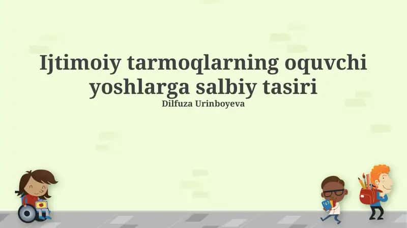 Ijtimoiy Tarmoqlarning Talabalarga Salbiy Ta'siri