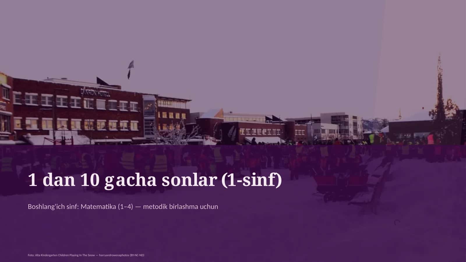 Matematika (1-sinf)