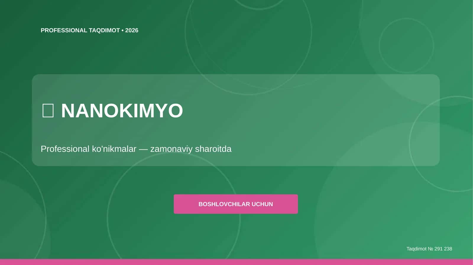 Nanokimyo