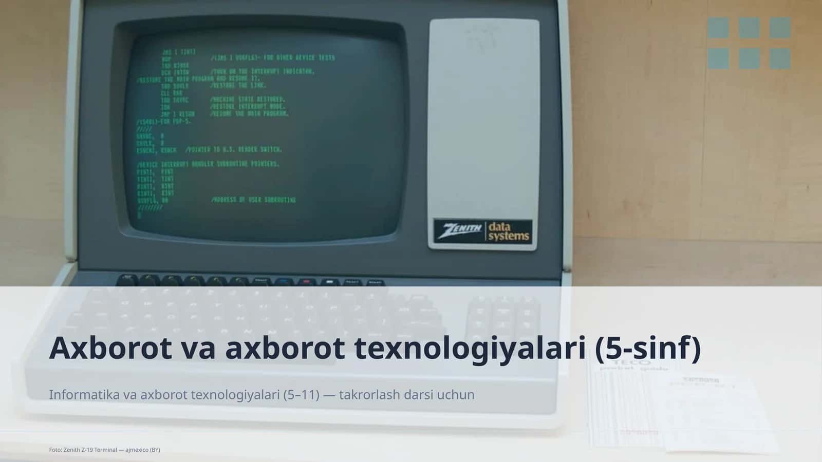 Axborot va axborot texnologiyalari (5-sinf)