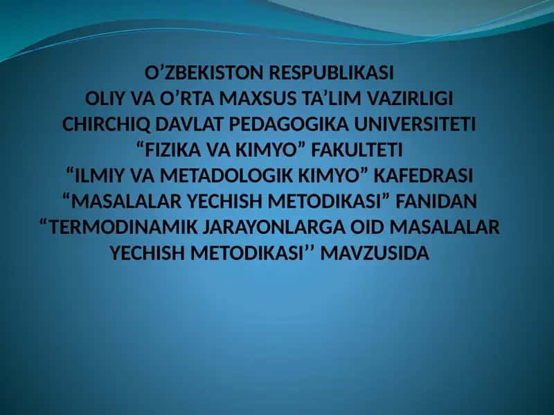 Termodinamika