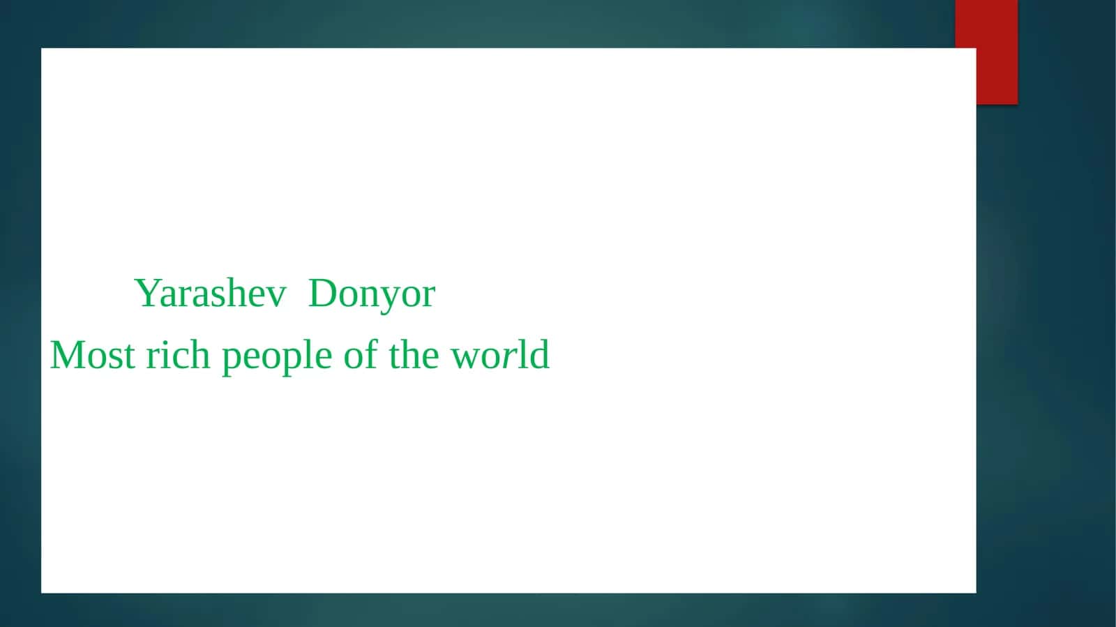 Mostrich people of the world