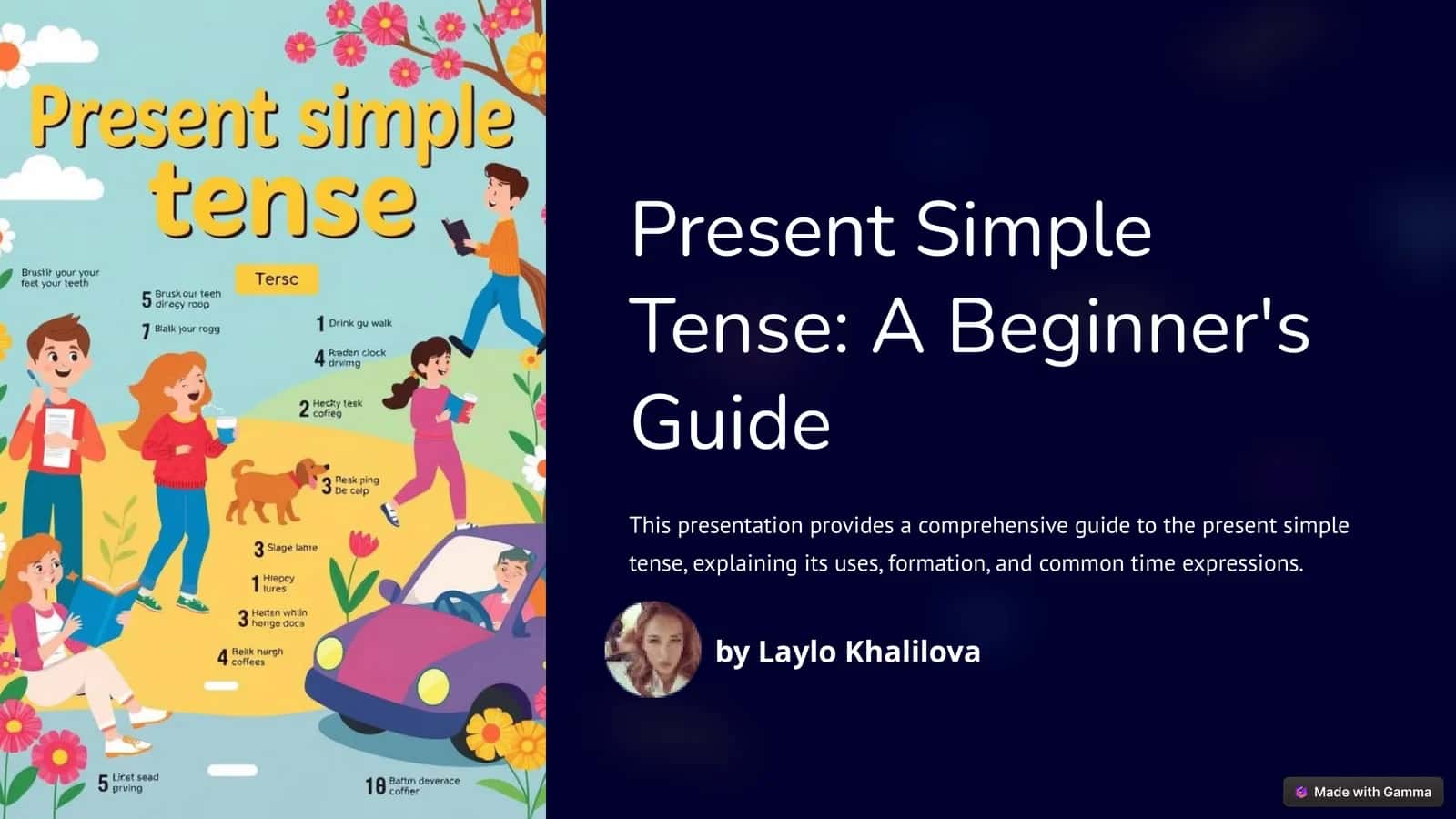 Present Simple Tense: A Beginner's Guide