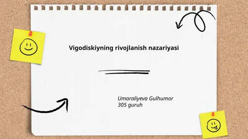 Vigodiskiyning rivojlanish nazariyasi