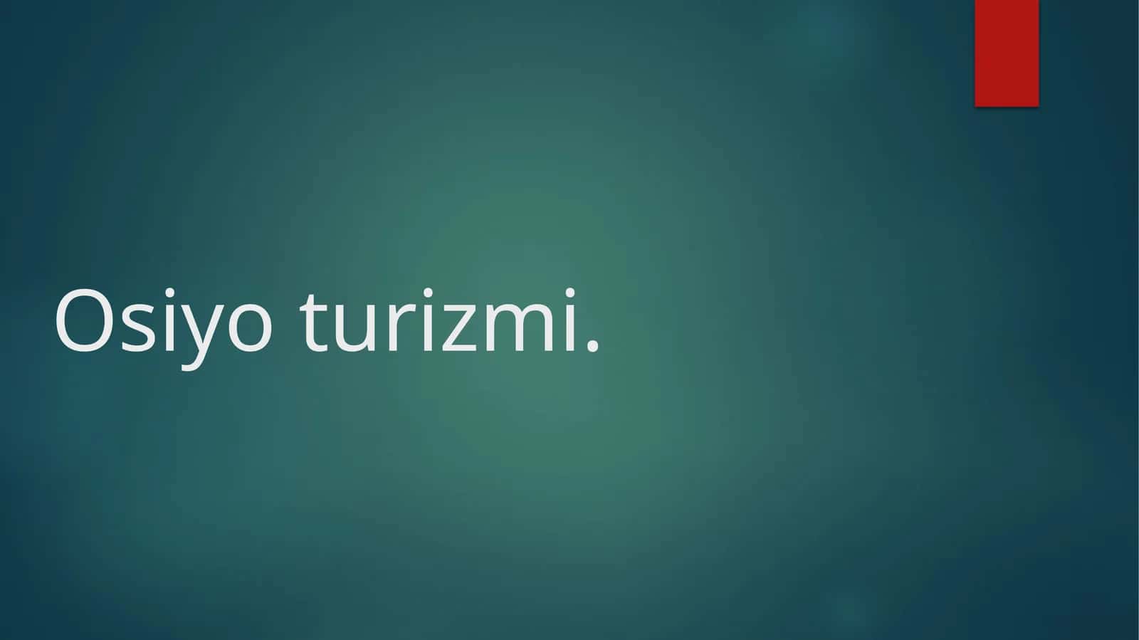 Osiyo turizmi