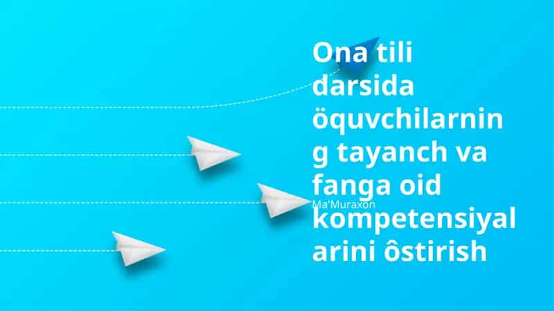 Ma'Muraxon, O'zbek tilidagi fanlar bo'yicha malakalar va öğrencilerin dil becerilerini geliştirmeyi amaçlayan bir kaynaktır 1