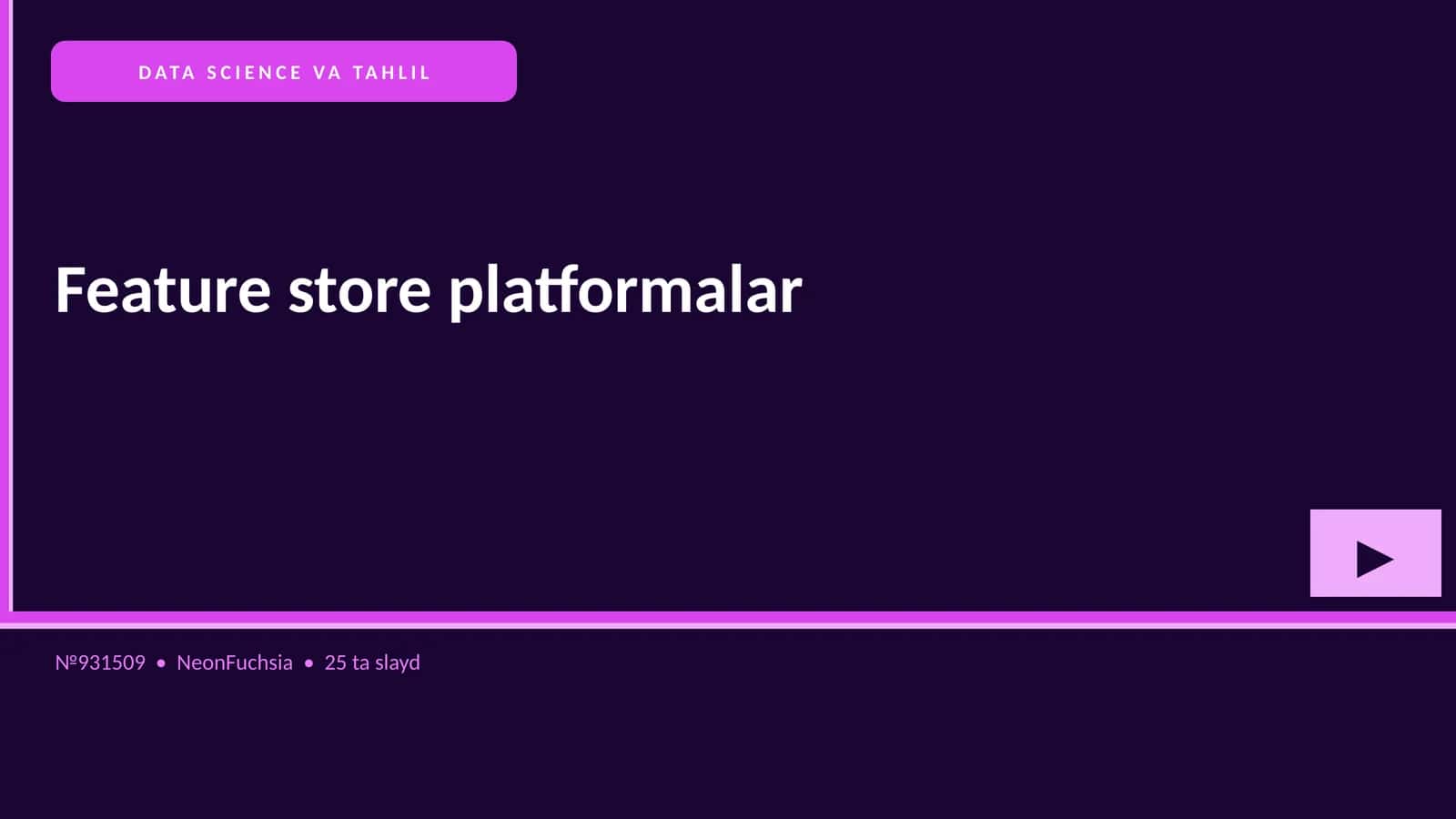 DATA SCIENCE VA TAHLIL