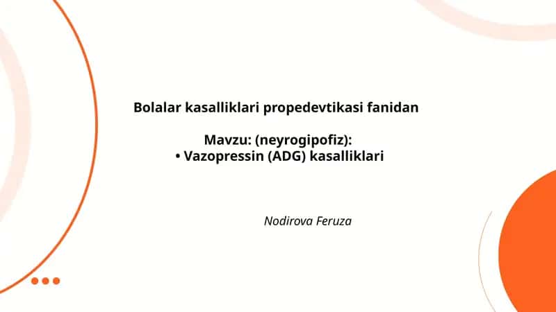 Bolalar kasalliklari propedevtikasi fanidan