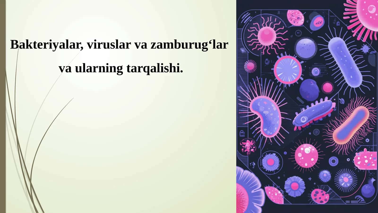 Bakteriyalar, viruslar vazamburug‘lar vaularningtarqalishi