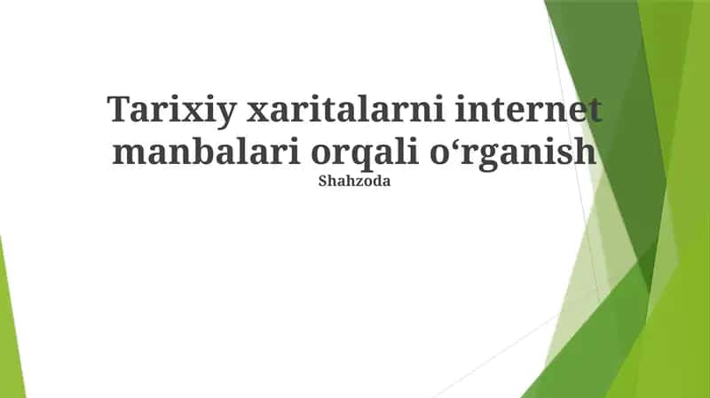 Tarixiy kartografiyani tahlil qilish