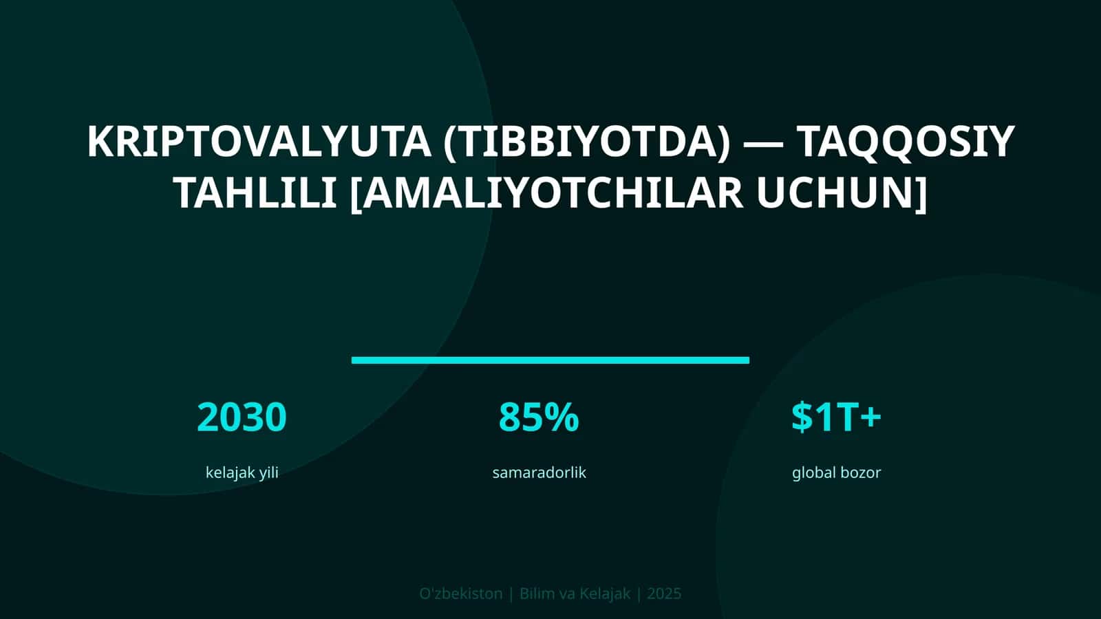 Kriptovalyuta (tibbiyotda) — taqqosiy tahlili [amaliyotchilar uchun]