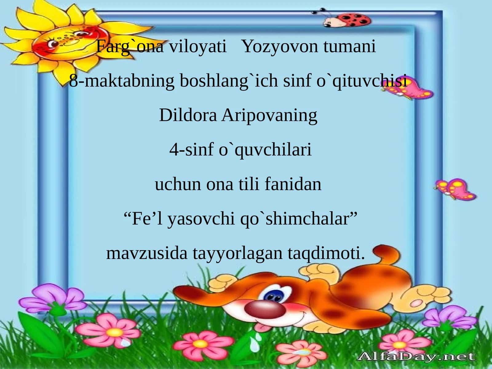 Fe’lyasovchi qo`shimchalar