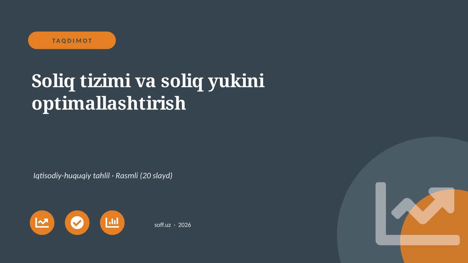 Soliq tizimi va soliq yukini optimallashtirish