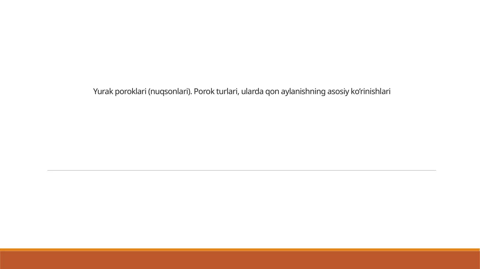 Yurak poroklari(nuqsonlari)
