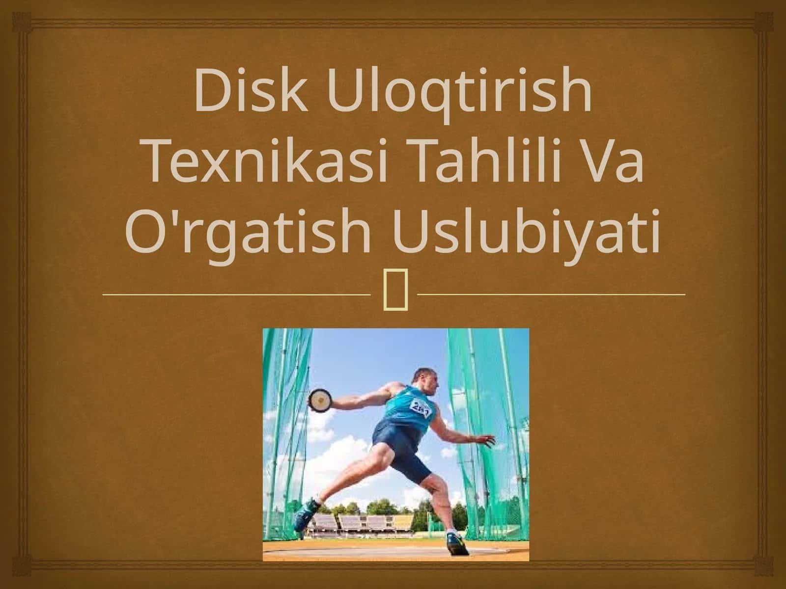 Disk uloqtirish texnikasi tahlili va o'rgatish uslubiyati