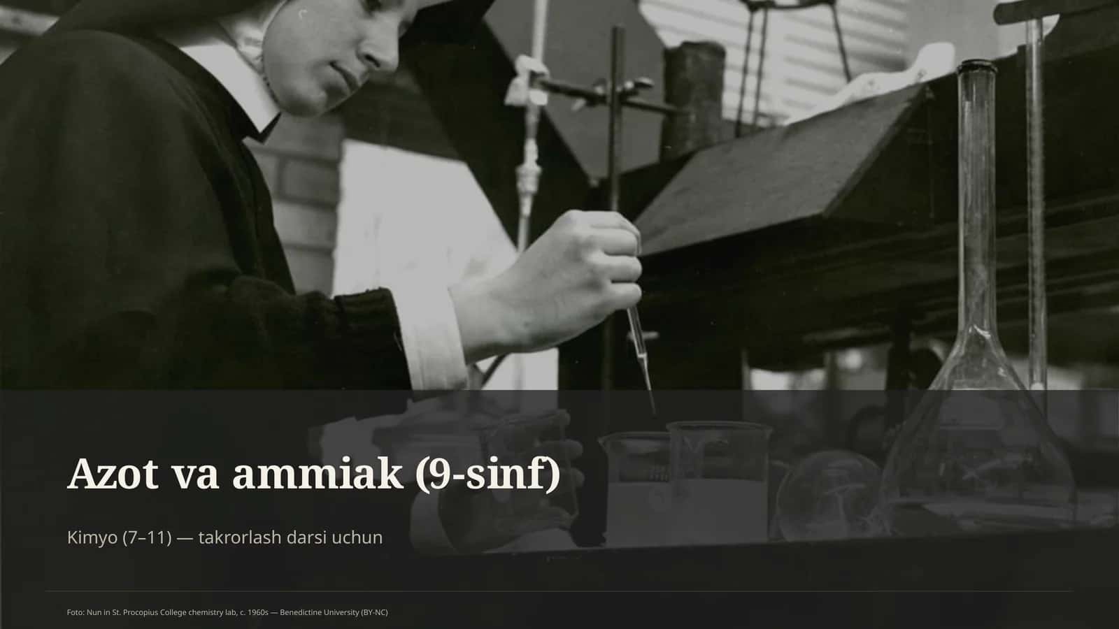 Azot va ammiak (9-sinf)