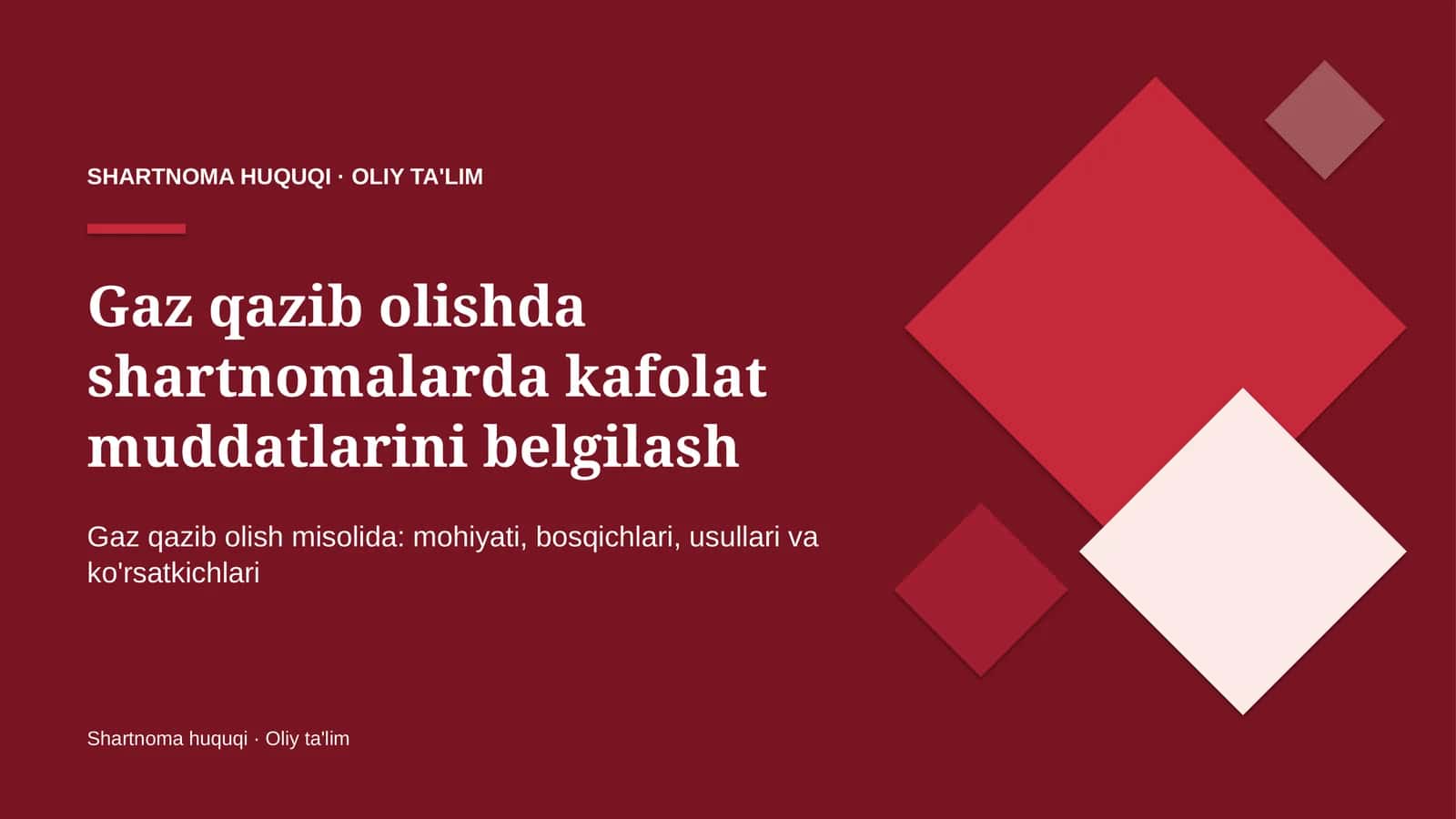 gaz qazib olishda shartnomalarda kafolat muddatlarini belgilash 3032