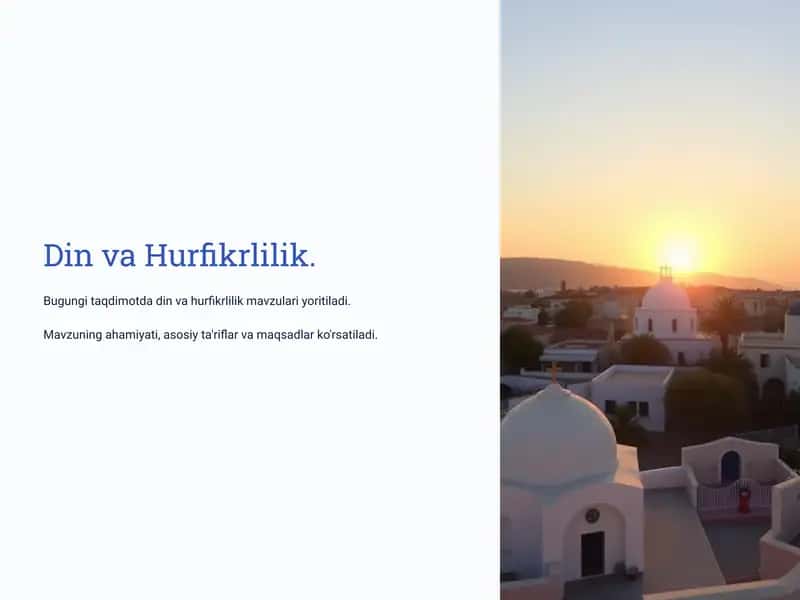 Din va Hurfikrlilik