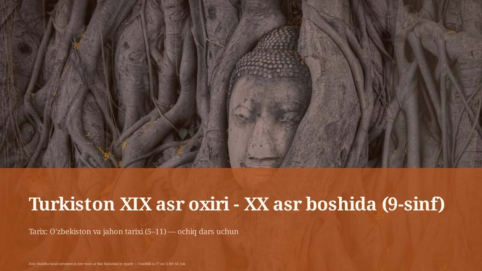 Turkiston XIX asr oxiri - XX asr boshida (9-sinf)