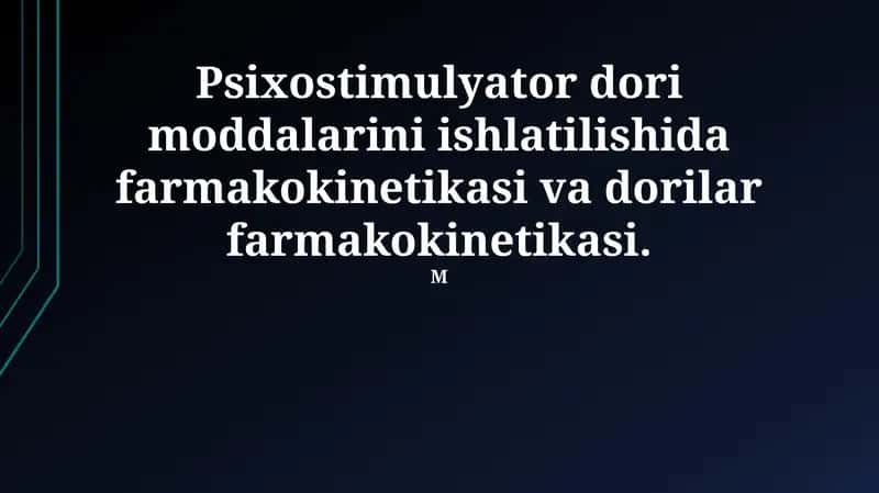 Psixostimulyatorlar