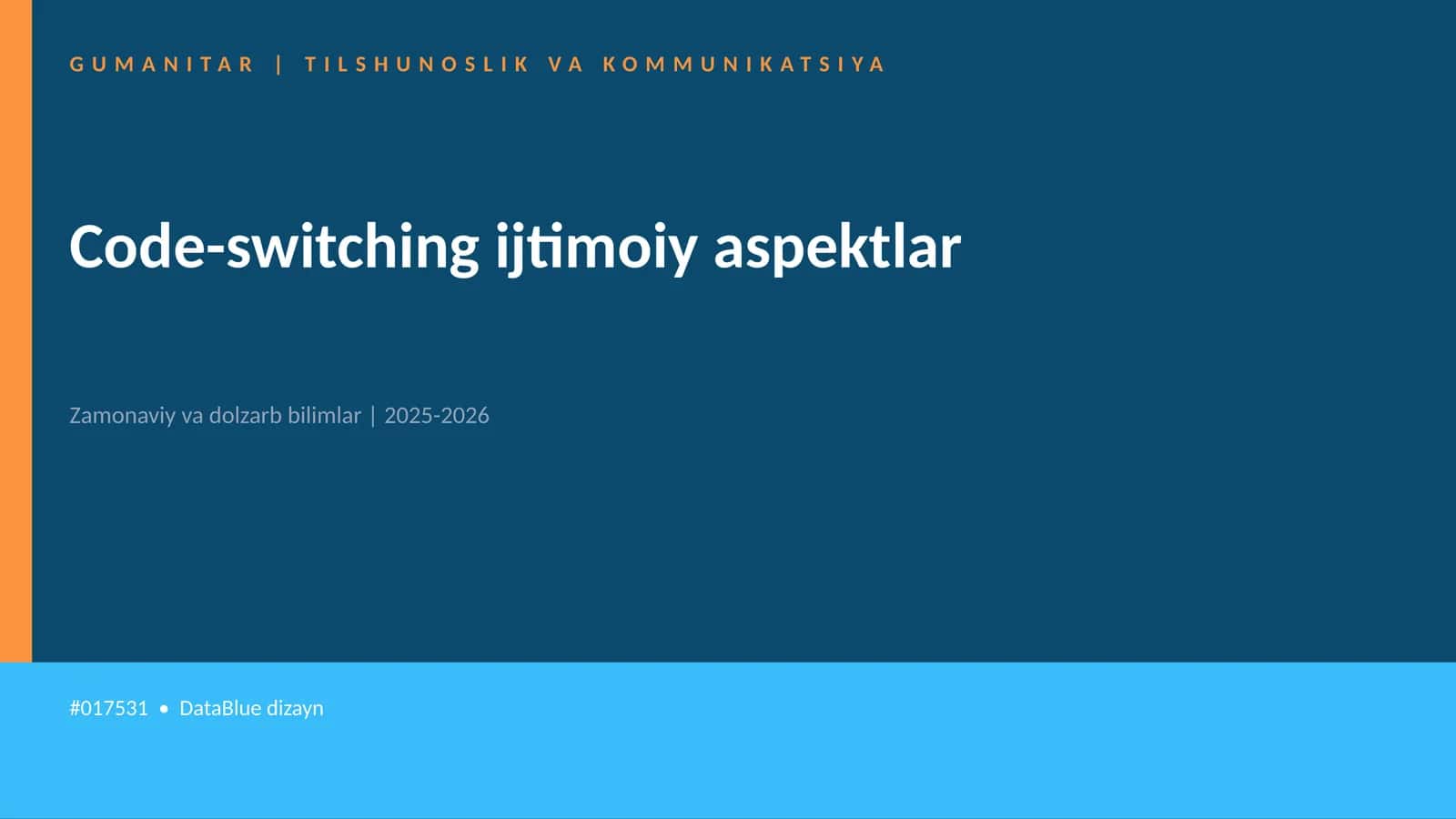 Code-switching ijtimoiy aspektlar