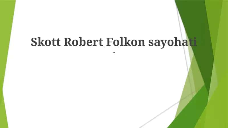 Skott Robert Folkon sayohati