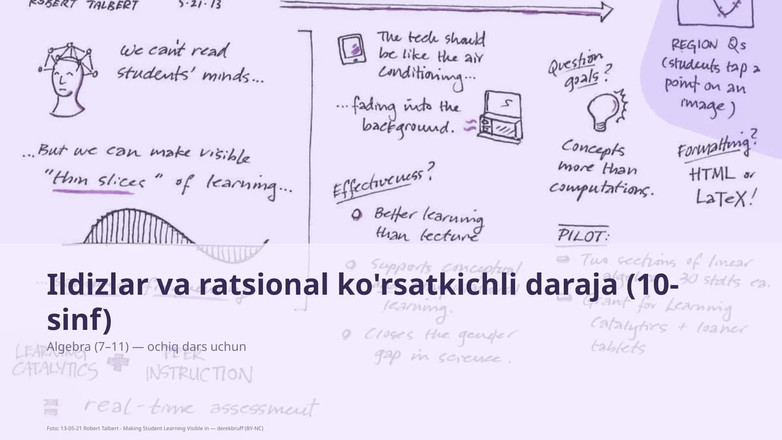 Ildizlar va ratsional ko'rsatkichli daraja (10-sinf)
